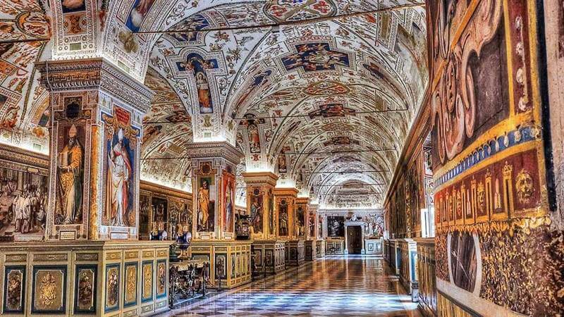 Interior view of the Vatican Museum